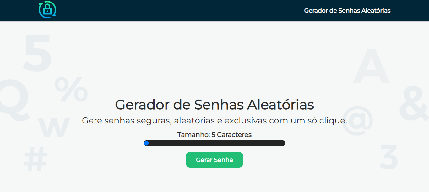 Gerador de Senhas